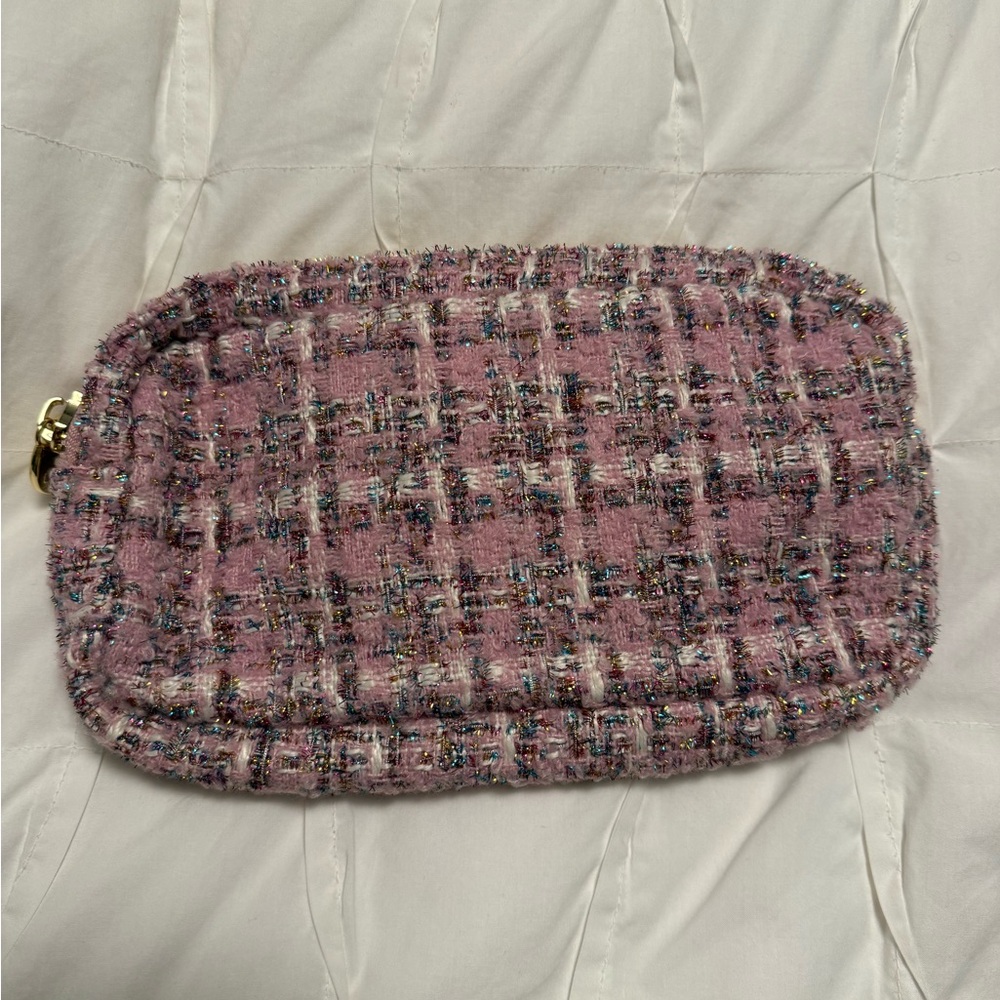 Stoney Clover Lane  Pink Tweed small pouch